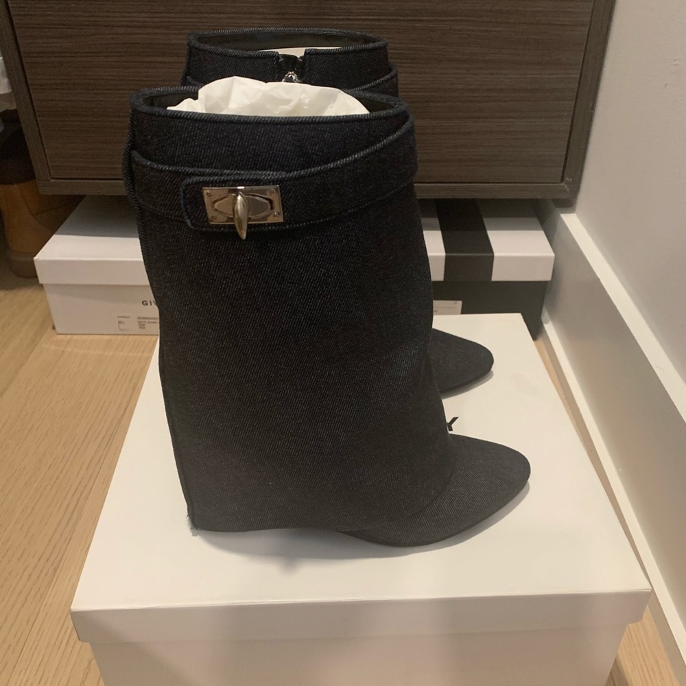Denim Givenchy Shark Boots